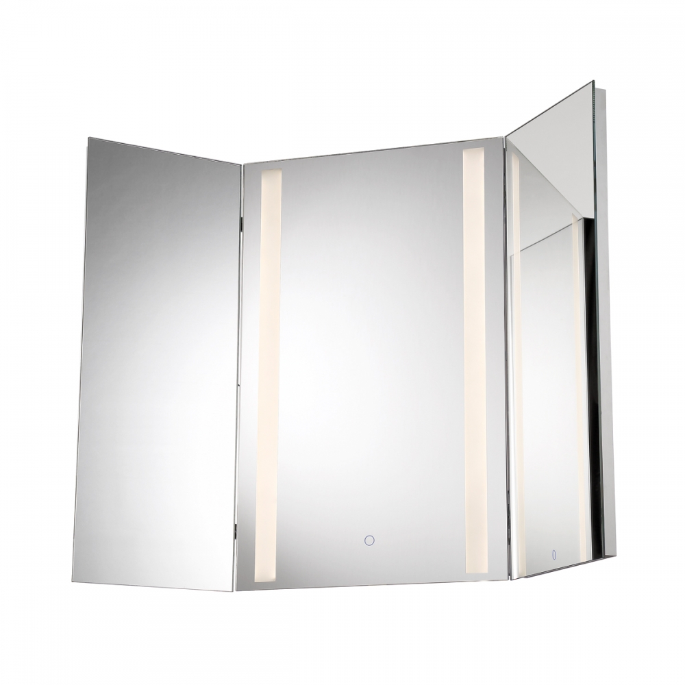 Tri-fold Mirror Light