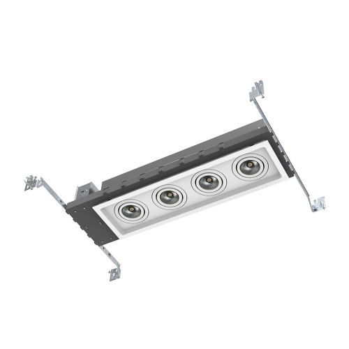 4-Lamp New Construction Mini Multiple COB LED Recessed Grille Light