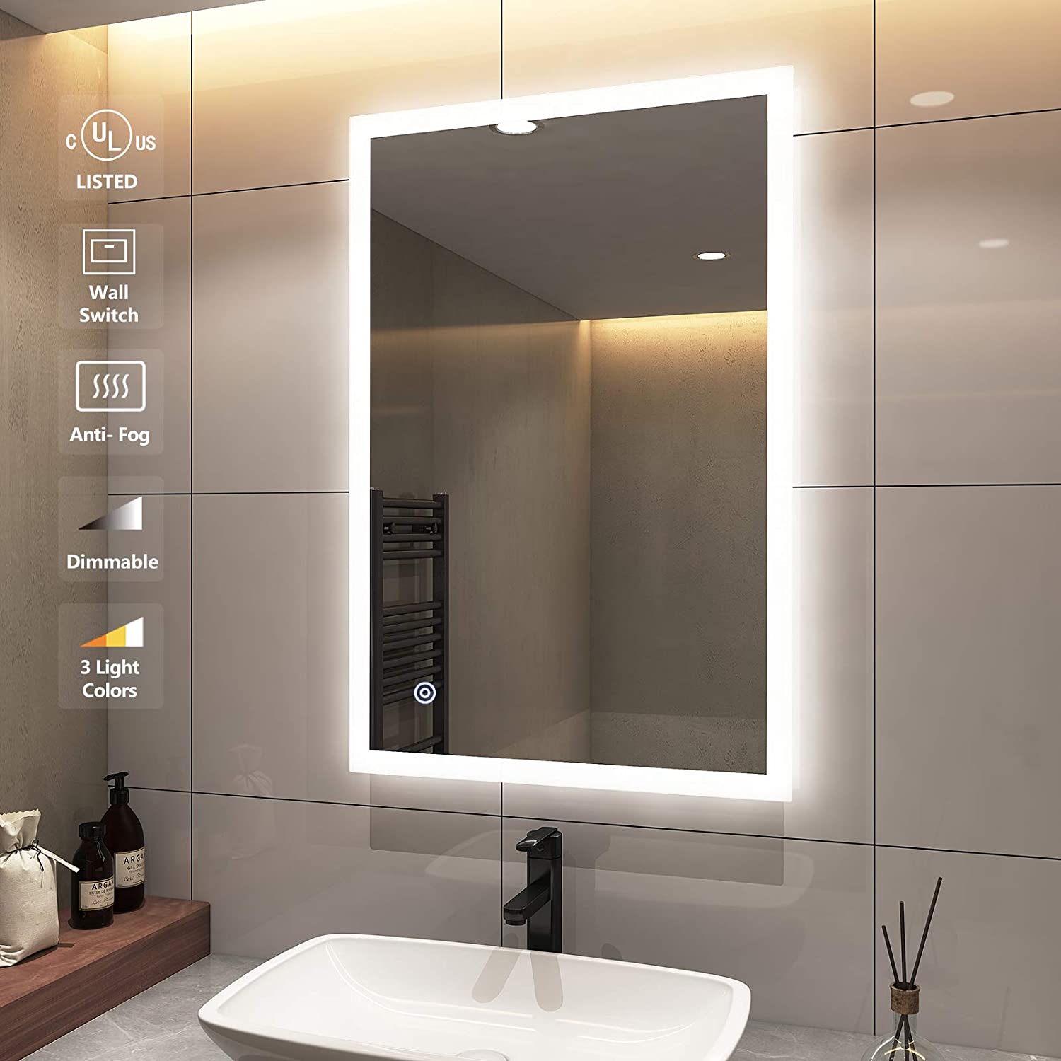 LED illuminated bathroom mirror are stylishly designed so they add some charm to your bathroom