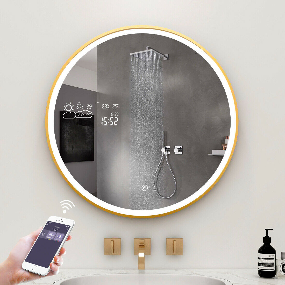 High-quality Smart LED Bathroom Mirror look cool and provide a variety of style