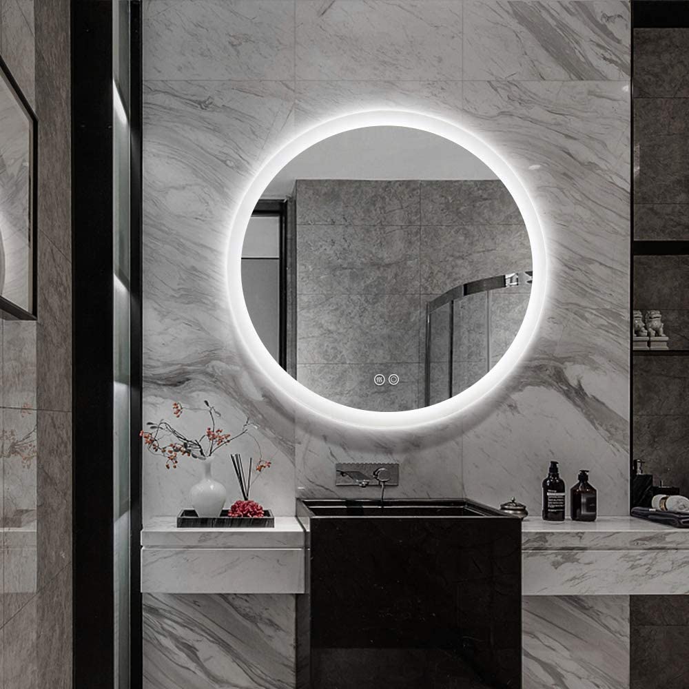 Smart led Illuminated Mirrors Do Double Duty in the Bath