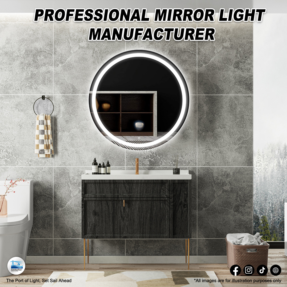 Modern Mirror Lighting-Timeless Beauty