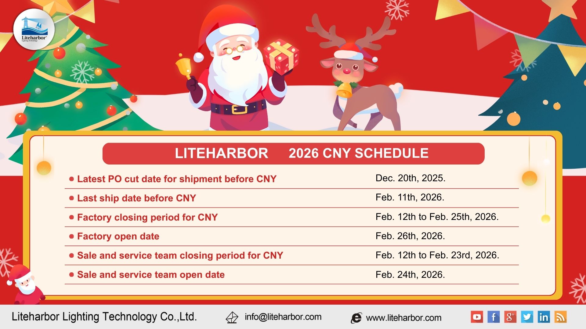 %title插图%num Liteharbor 2026 CNY Schedule