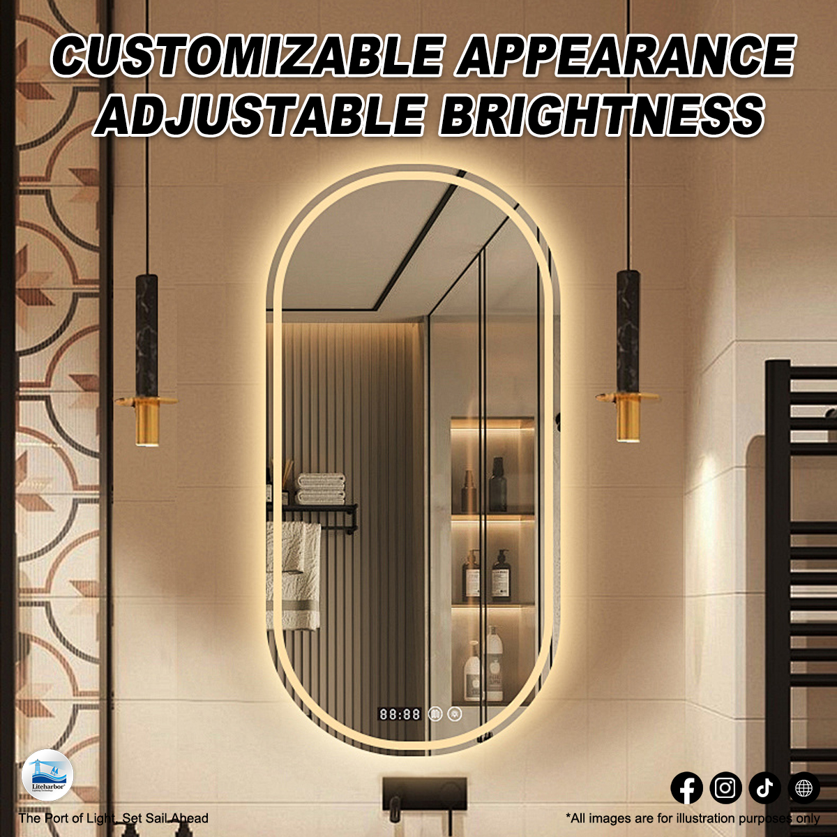 Where light and mirror become one gentle dialogue