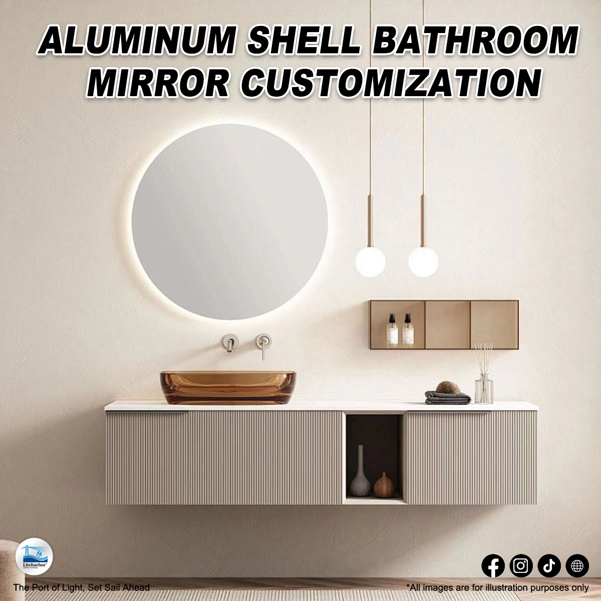 Simple, restrained, and breathtaking – this is the charm that mirror lamps exude